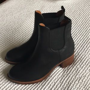 Black Leather Booties